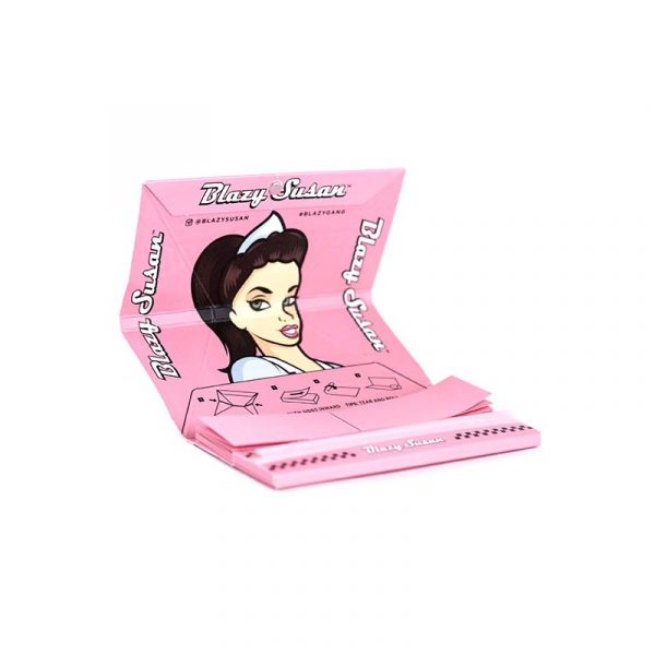 Paquete de Papel Rosa King Size con Filtros de Blazy Susan